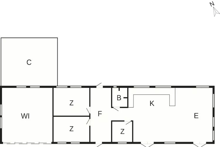 4 sterren vakantie huis in Stege-By Traum - Plattegrond