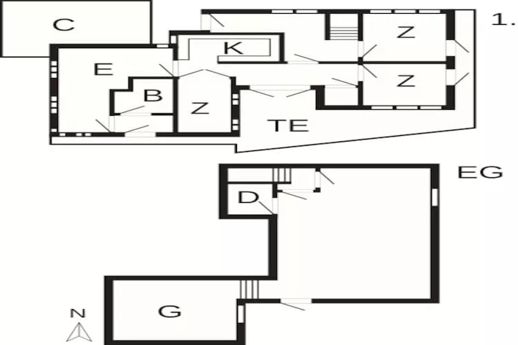 6 persoons vakantie huis in Ebeltoft - Plattegrond