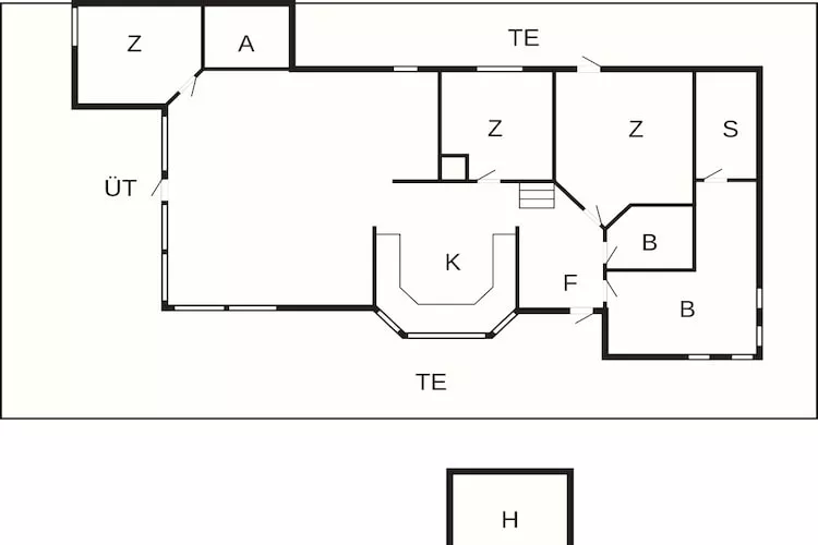 4 sterren vakantie huis in Øster Assels-By Traum - Plattegrond