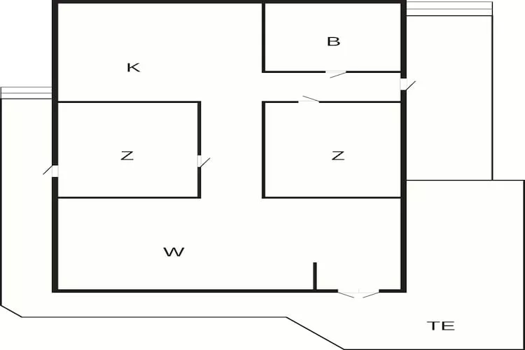 6 Personen vakantie huis in Borup - Plattegrond