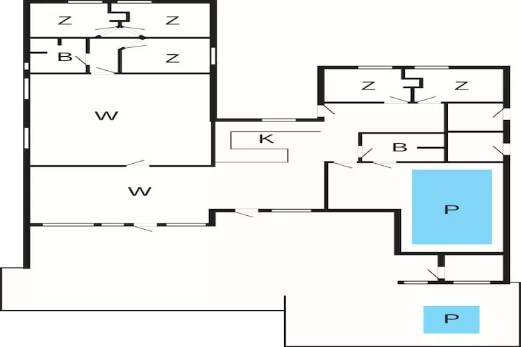 5 sterren vakantie huis in Rømø - Plattegrond