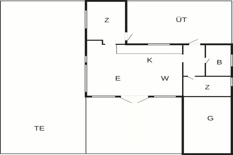 Vreedzame hut in Ebeltoft - Plattegrond