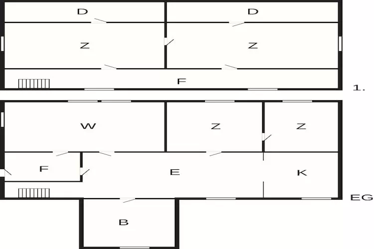 6 Personen vakantie huis in Fjørtoft - Plattegrond