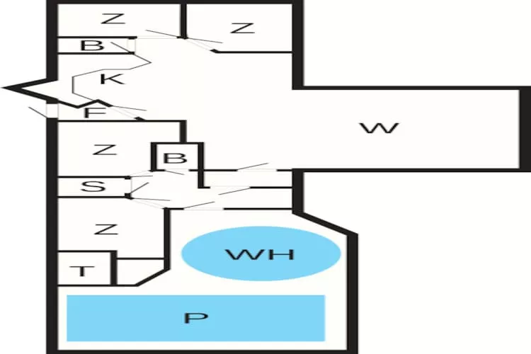 4 sterren vakantie huis in Blåvand - Plattegrond