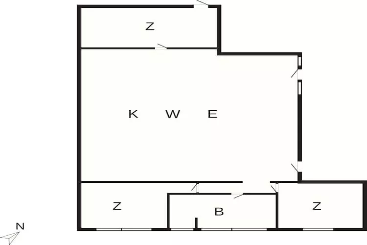 4 sterren vakantie huis in Hals - Plattegrond