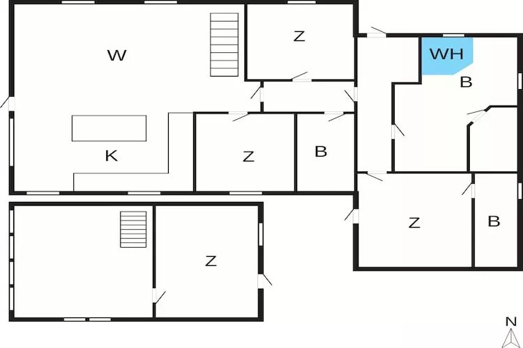 4 sterren vakantie huis in Nørre Nebel - Plattegrond