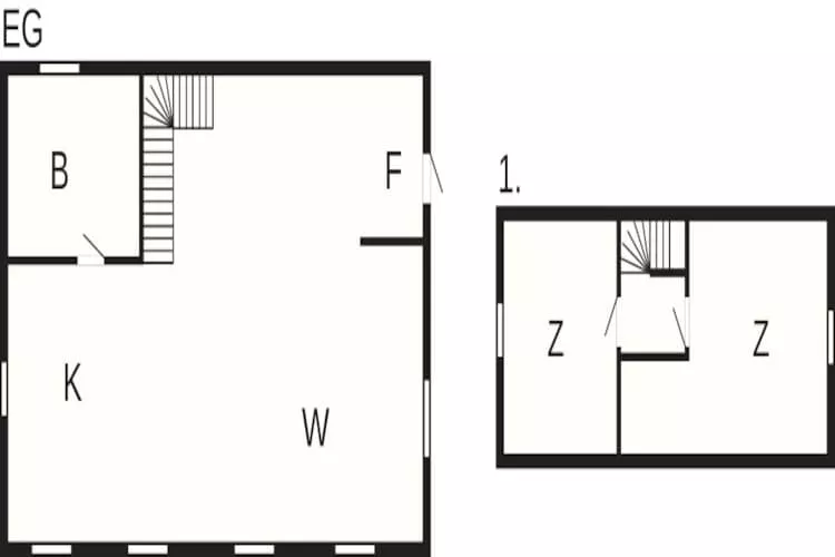 4 sterren vakantie huis in Burgsvik - Plattegrond