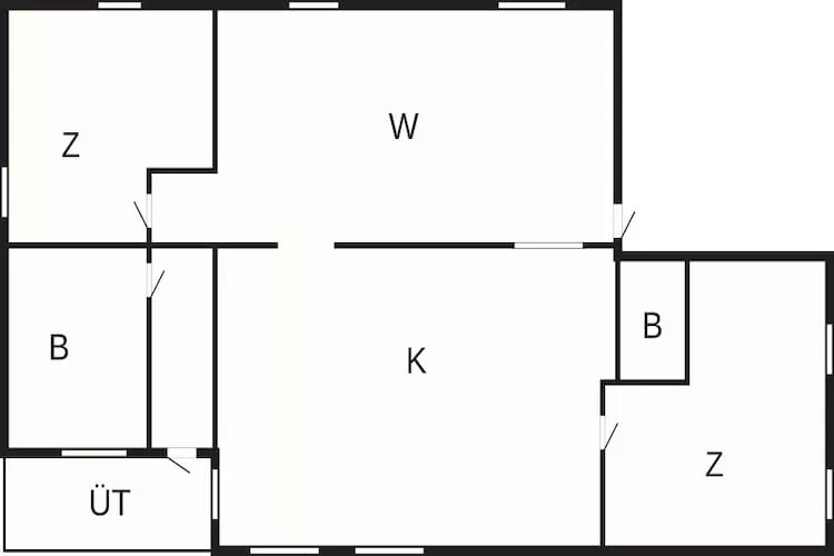 4 sterren vakantie huis in Burgsvik - Plattegrond