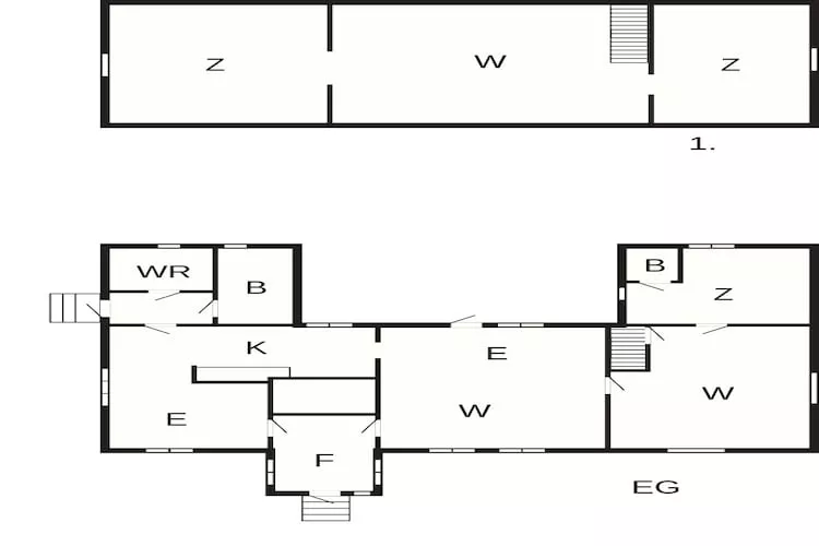 Vakantiehuis met 3 slaapkamers en sauna - Plattegrond