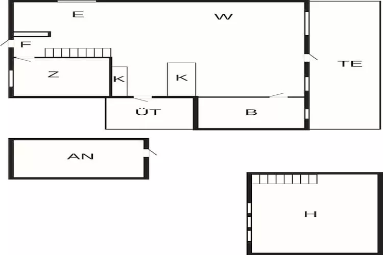 6 Personen vakantie huis in Idestrup - Plattegrond