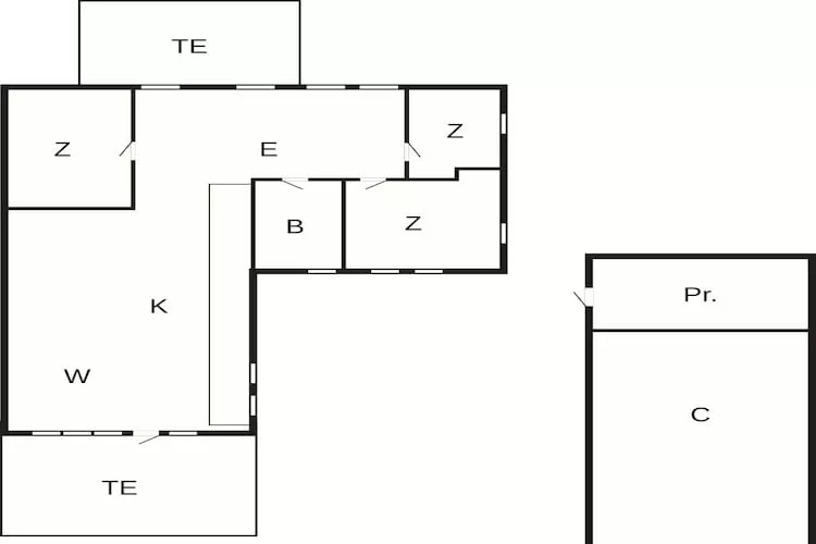 6 Personen vakantie huis in Thisted - Plattegrond