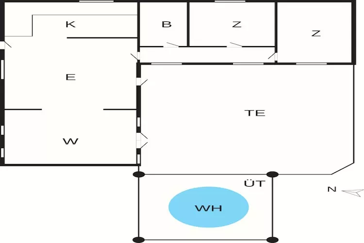 6 Personen vakantie huis in Gedser - Plattegrond