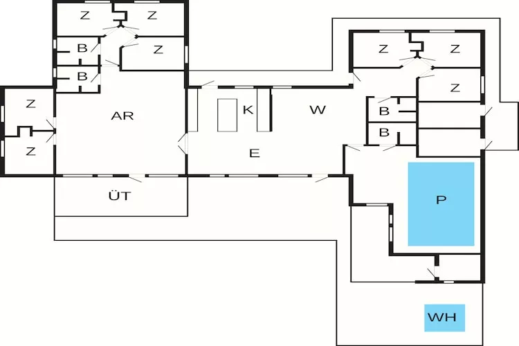 5 sterren vakantie huis in Bogense - Plattegrond