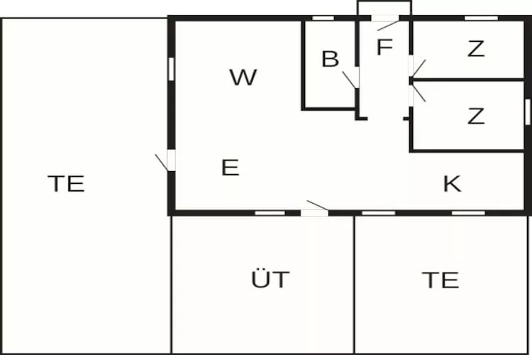 5 Personen vakantie huis in Hadsund - Plattegrond
