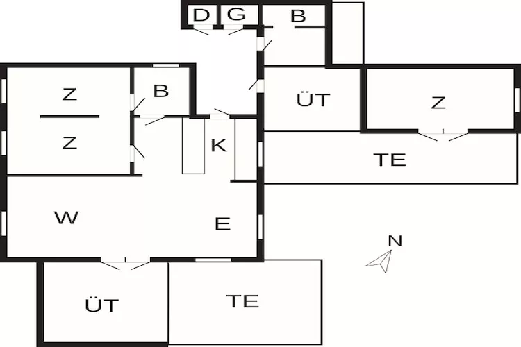 5 Personen vakantie huis in Haderslev - Plattegrond
