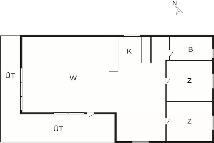 Vakantiehuis voor gezinnen in Denemarken - Plattegrond