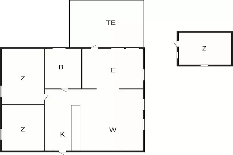 6 Personen vakantie huis in Idestrup - Plattegrond