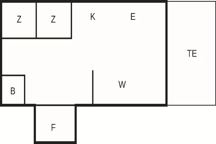 Rustig vakantiehuisje aan het meer van Gopen - Plattegrond