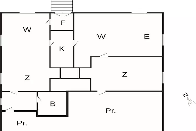 6 Personen vakantie huis in Højer - Plattegrond