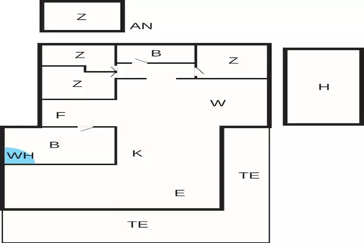 5 sterren vakantie huis in Løkken - Plattegrond