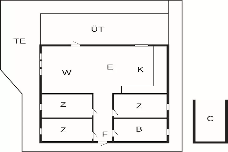 5 Personen vakantie huis in Nakskov - Plattegrond