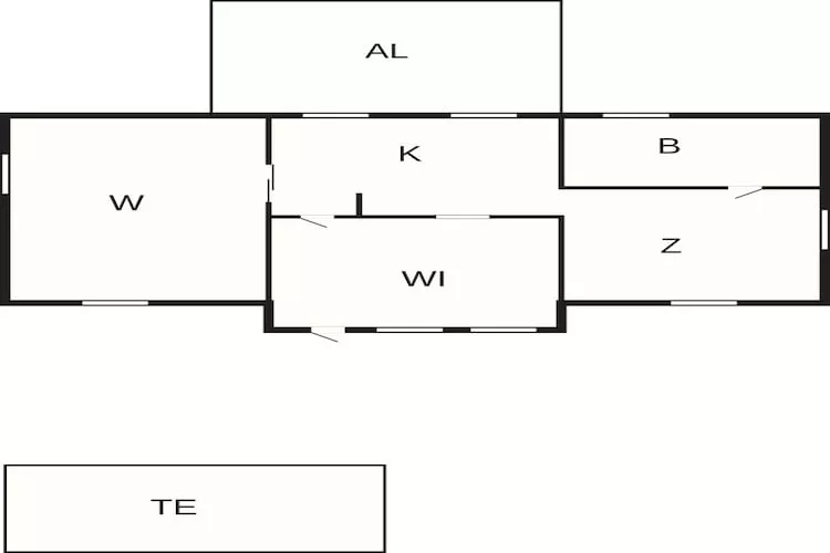 Gastenverblijf in de buurt van Orkelljunga - Plattegrond