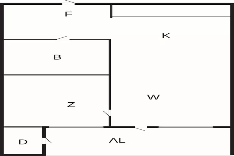 Appartement aan zee in de buurt van de boulevard - Plattegrond