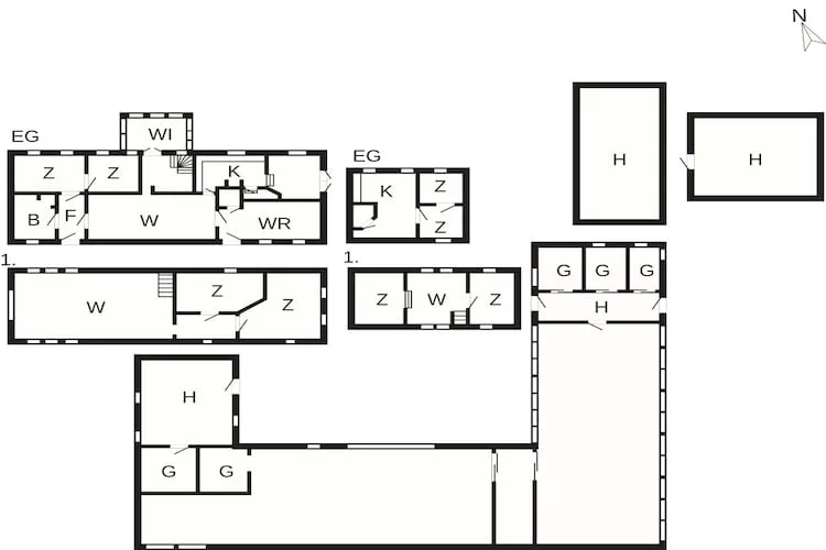 4 sterren vakantie huis in Hornsyld - Plattegrond