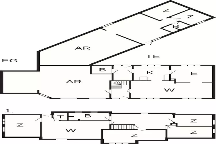 4 sterren vakantie huis in Nørre Nebel - Plattegrond