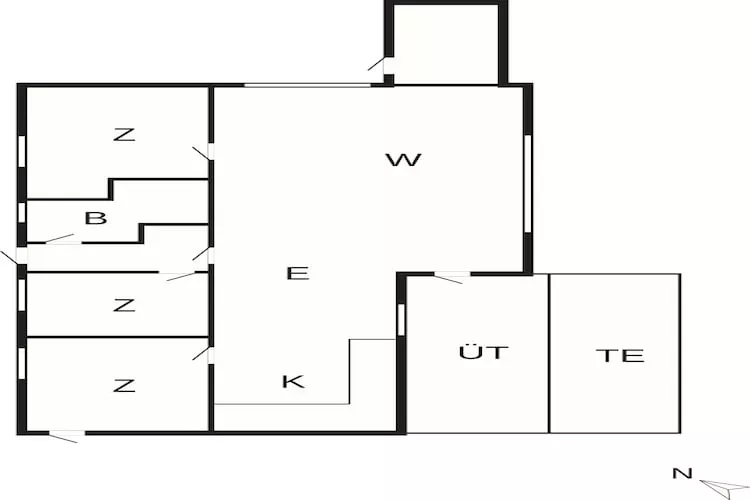 6 Personen vakantie huis in Væggerløse - Plattegrond