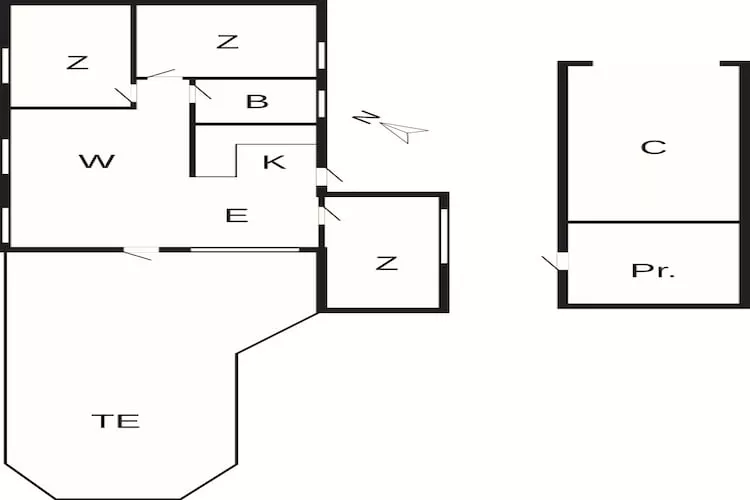 6 Personen vakantie huis in Højby - Plattegrond