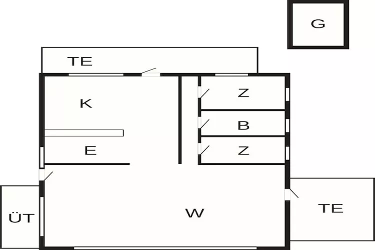 4 sterren vakantie huis in Hals - Plattegrond