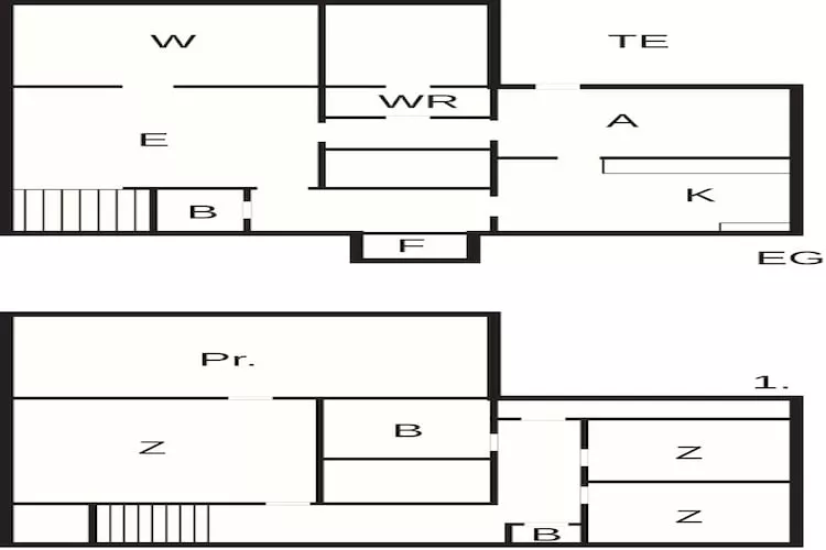 Historisch landhuis in Alberga - Plattegrond