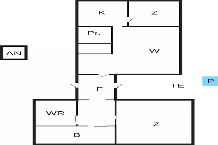 6 persoons vakantiehuis in Øverbygd - Plattegrond