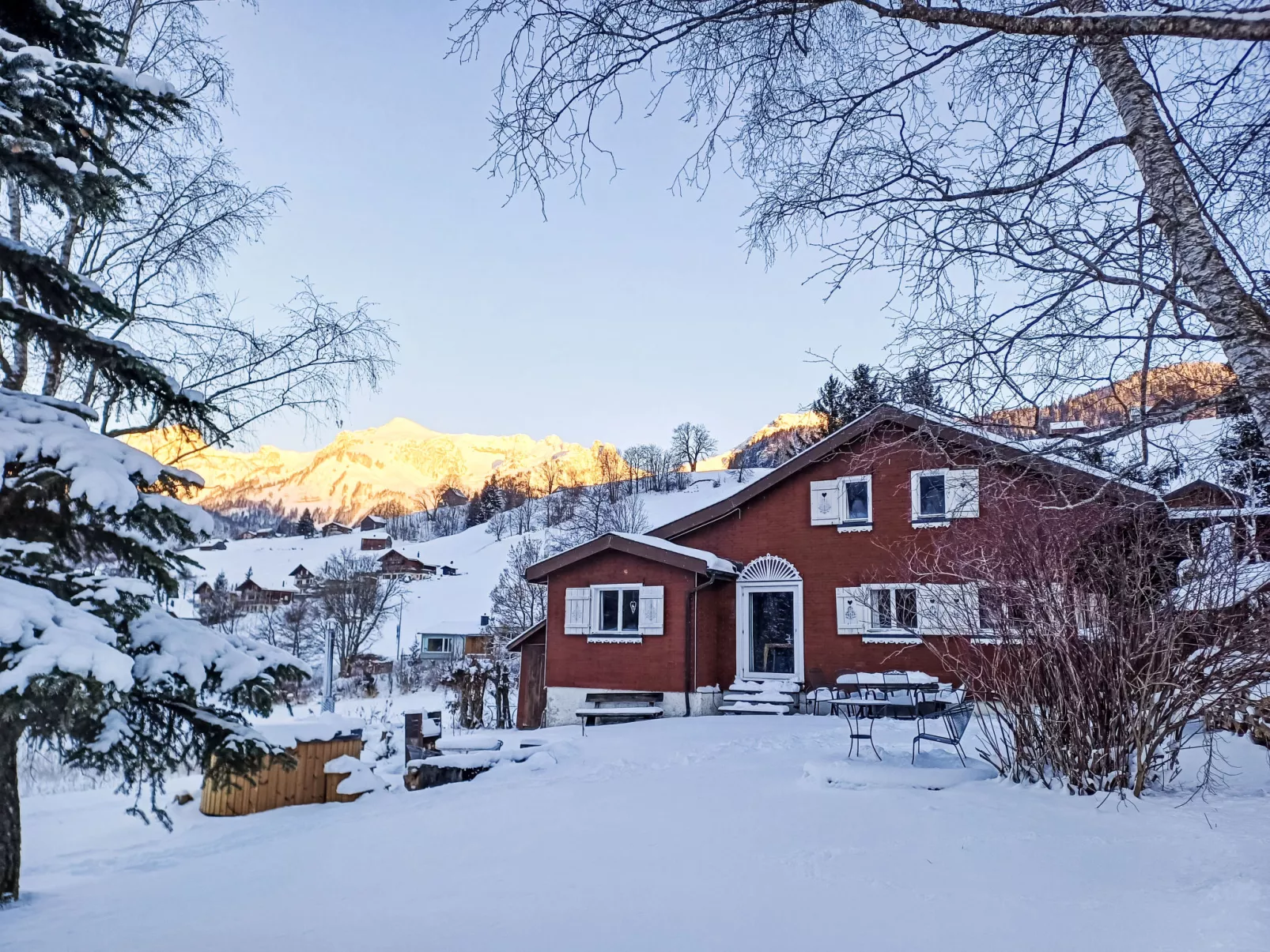 Chalet Chic+Hot Pot - Buiten