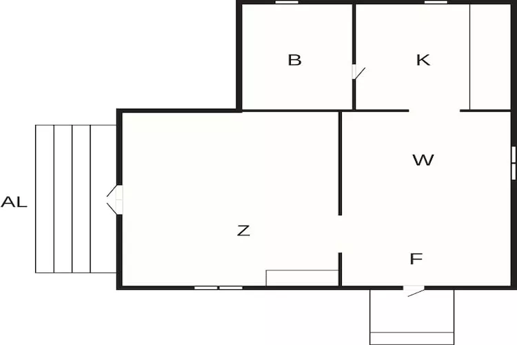 3 Personen vakantie huis in Hunnebostrand - Plattegrond
