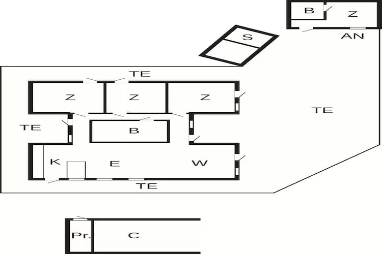 5 sterren vakantie huis in Væggerløse - Plattegrond