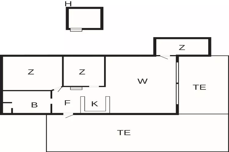 4 sterren vakantie huis in Grenaa - Plattegrond