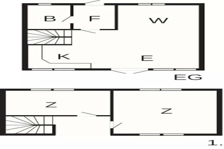 3 room,2 levels - Plattegrond
