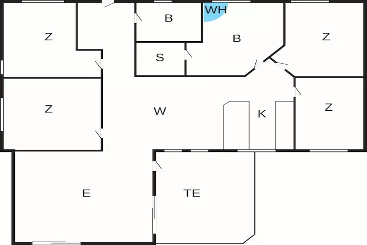 Villa met privésauna voor tien personen - Plattegrond