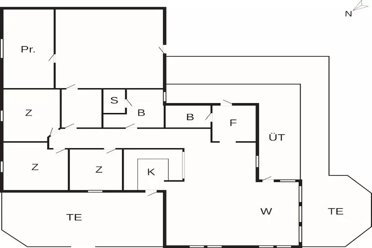 4 sterren vakantie huis in Løkken - Plattegrond