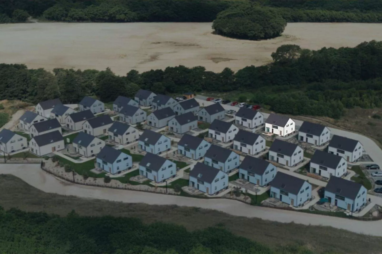 Modern vakantiehuis vlak bij het strand aan de Oostzee - Uitzicht