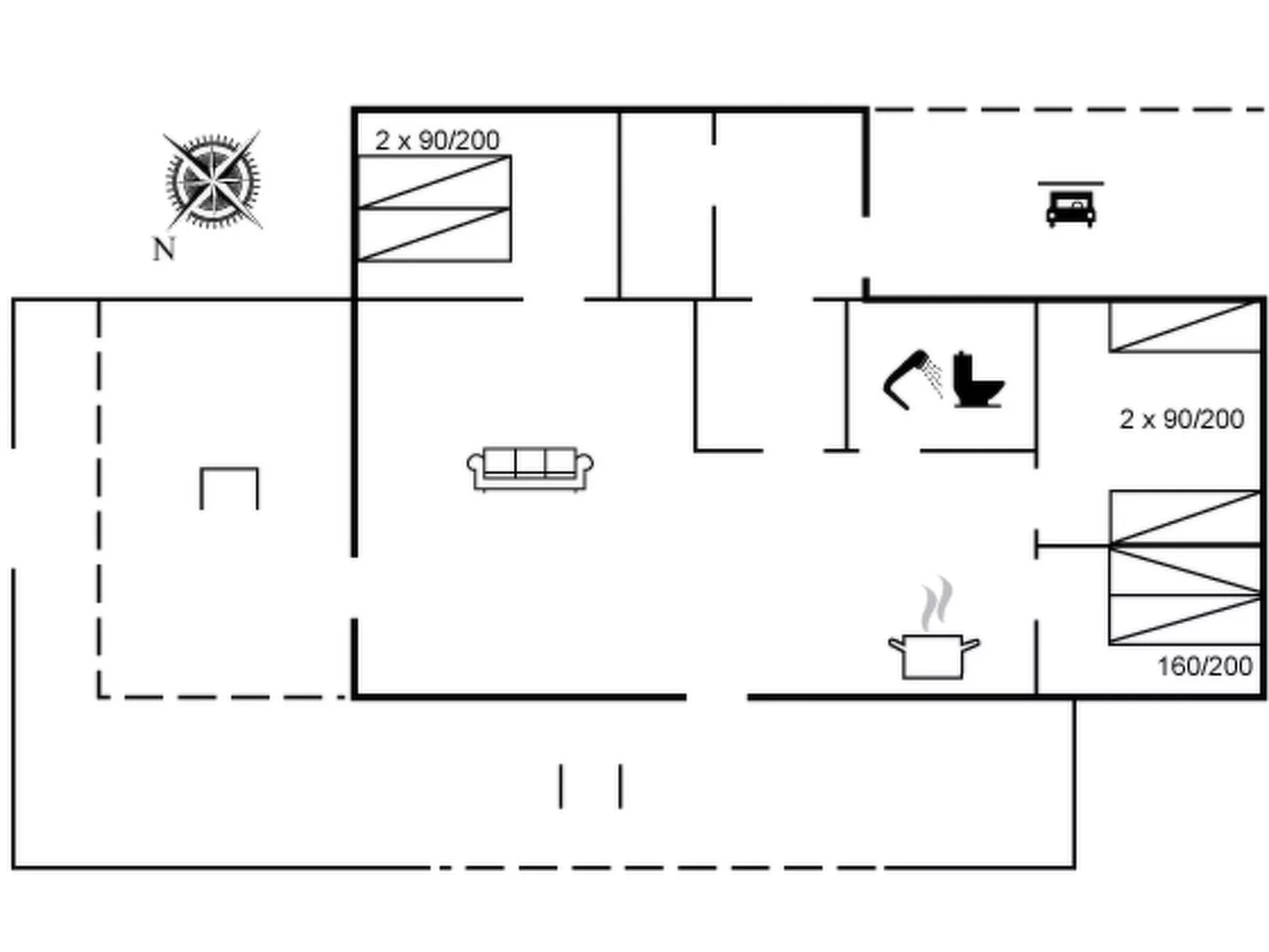 "Gisl" - 400m from the sea