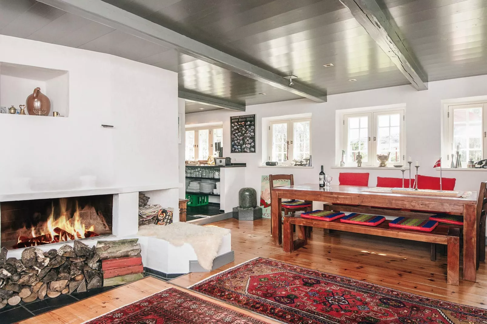 Huis met spa en open haard
