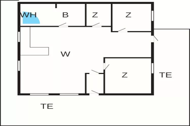 6 persoons vakantie huis in Løkken-By Traum - Plattegrond