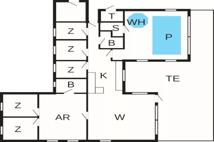 Luxe vakantieverblijf aan zee - Plattegrond