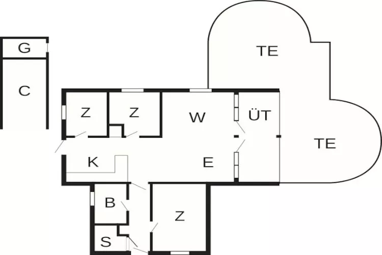 Rustige Sauna-oase -- By Traum Ferienwohnungen - Plattegrond