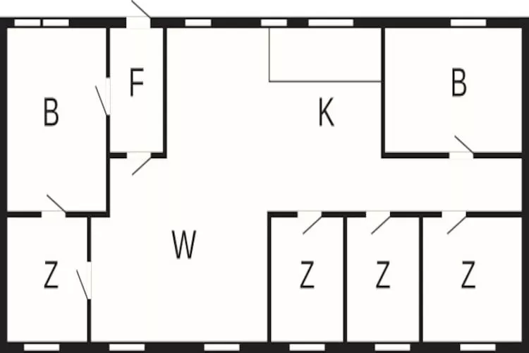 4 room,1.floor,Premium - Plattegrond