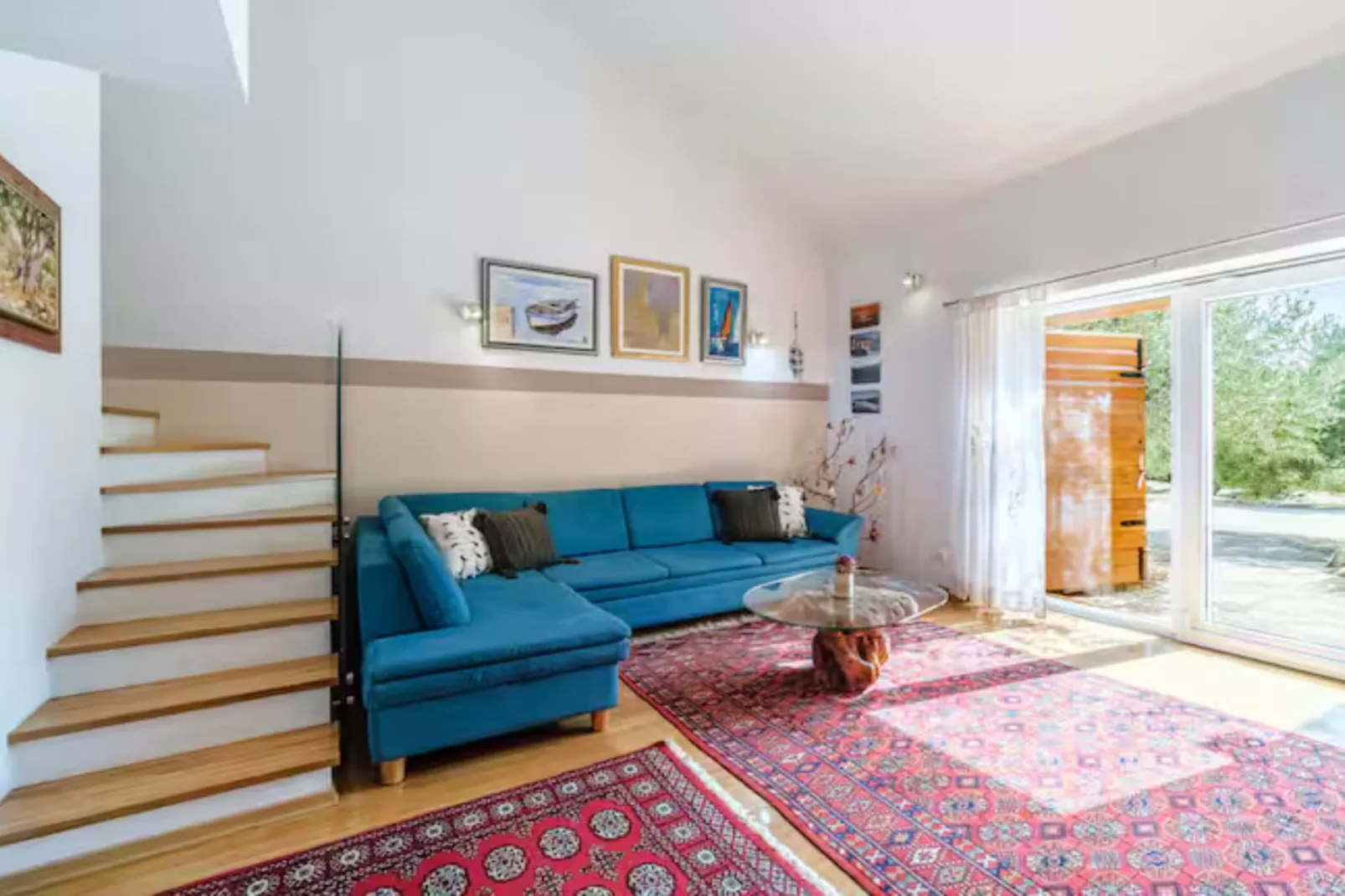 Holiday home House of the Sun - Three Bedroom Holiday Home with Pool - Woonkamer