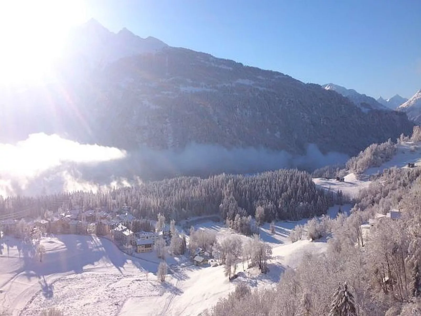 Marmotta, (Laax Dorf). 3 Zimmerwohnung - Buiten